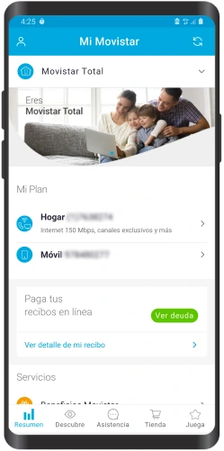 App Mi Movistar ver deuda