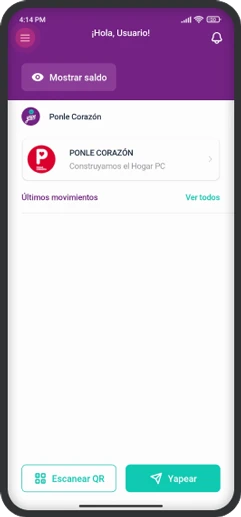 recarga yape paso 1